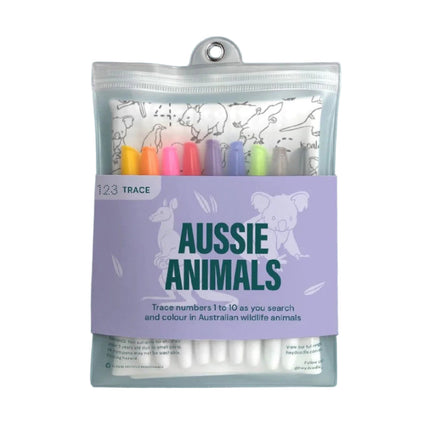 HeyDoodle 123 Aussie Animals Silicone Place Mat