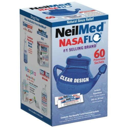 NeilMed NasaFlo Neti Pot Sinus Relief with Premixed Packets - 50ct - OhYouLuckyDuck.com.au