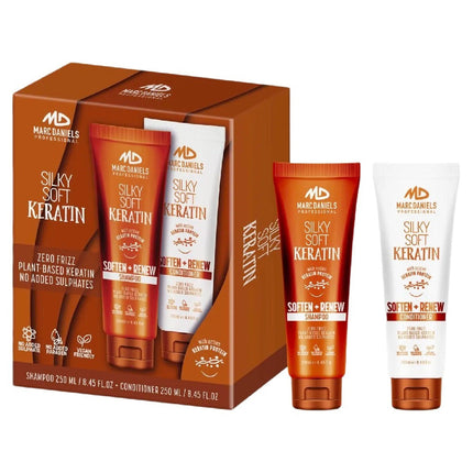 Marc Daniels Silky Soft Keratin Soften & Renew Shampoo & Conditioner Set 250mL