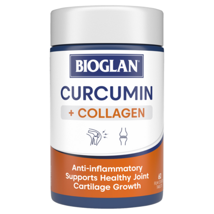 Bioglan Curcumin Plus Collagen For Joints 60 Tablets - OhYouLuckyDuck.com.au