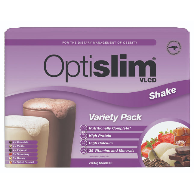 Optislim VLCD Shake Variety Pack  21 x 43g
