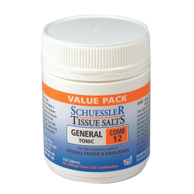 Martin and Pleasance Schuessler Comb 12 General Tonic 250 Tablets