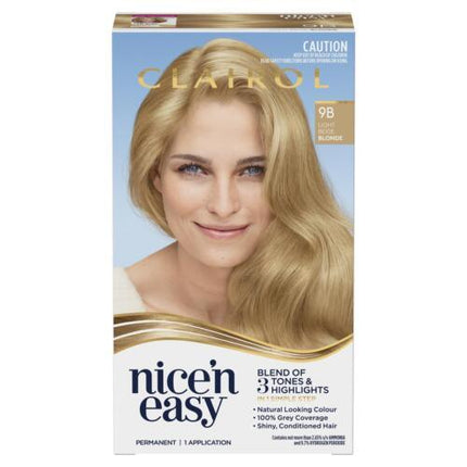 Clairol Nice N Easy 9B Light Beige Blonde Permanent Hair Colour - OhYouLuckyDuck.com.au