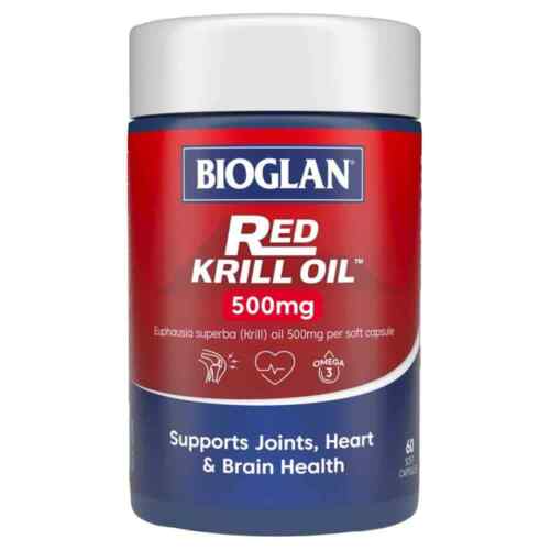 Bioglan Red Krill Oil Triple Action 500mg 60s - OhYouLuckyDuck.com.au