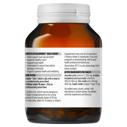 Blackmores Macu-Vision 90 Tablets - OhYouLuckyDuck.com.au