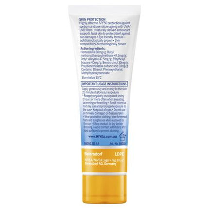 Nivea Sun UV Face Shine Control SPF 50 50ml - OhYouLuckyDuck.com.au