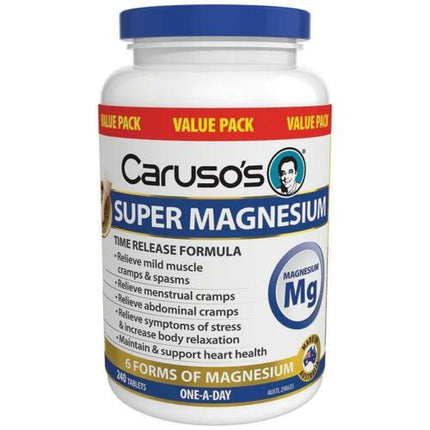 Caruso's Super Magnesium 240 Tablets - OhYouLuckyDuck.com.au