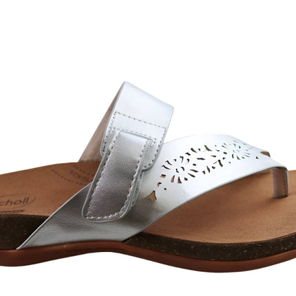 Scholl Orthaheel Antigo Womens Silver 41