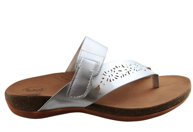 Scholl Orthaheel Antigo Womens Silver 41