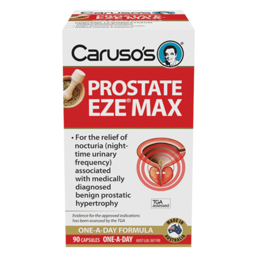 Carusos Natural Health Prostate Eze Max 90 Capsules - OhYouLuckyDuck.com.au