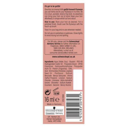 Schwarzkopf Got2B Farewell Flyaways Touch-Up Brush 16ml - OhYouLuckyDuck.com.au