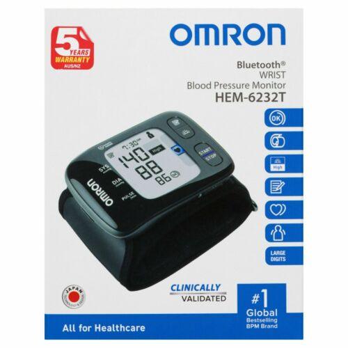 Omron HEM6232T Bluetooth Wrist Blood Pressure Monitor - OhYouLuckyDuck.com.au