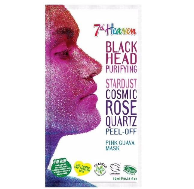 7th Heaven Stardust Cosmic Rose Quartz Peel-Off Exfoliant Mask - OhYouLuckyDuck.com.au