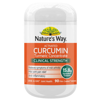 Natures Way Activated Curcumin 90 Tablets - OhYouLuckyDuck.com.au