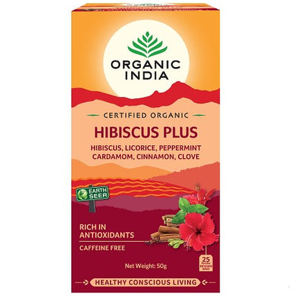 Organic India Hibiscus Plus 25 Bags