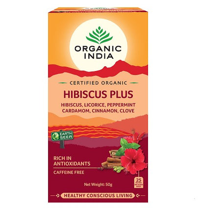 Organic India Hibiscus Plus 25 Bags