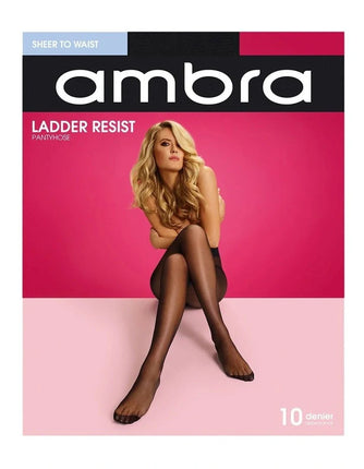 Ambra Sheer to Waist Black Tall