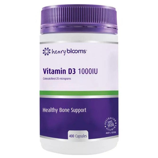 Blooms Vitamin D3 1000Iu Caps 400 - OhYouLuckyDuck.com.au