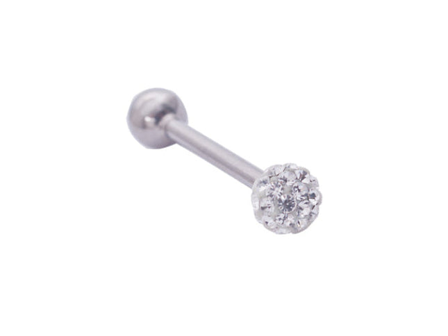 Adnohr Pygmy Tongue Bar Sparkler Crystal Body Piercing