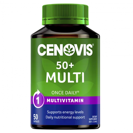 Cenovis Once Daily Multi Vitamins & Minerals 50+ 50 Caps - OhYouLuckyDuck.com.au