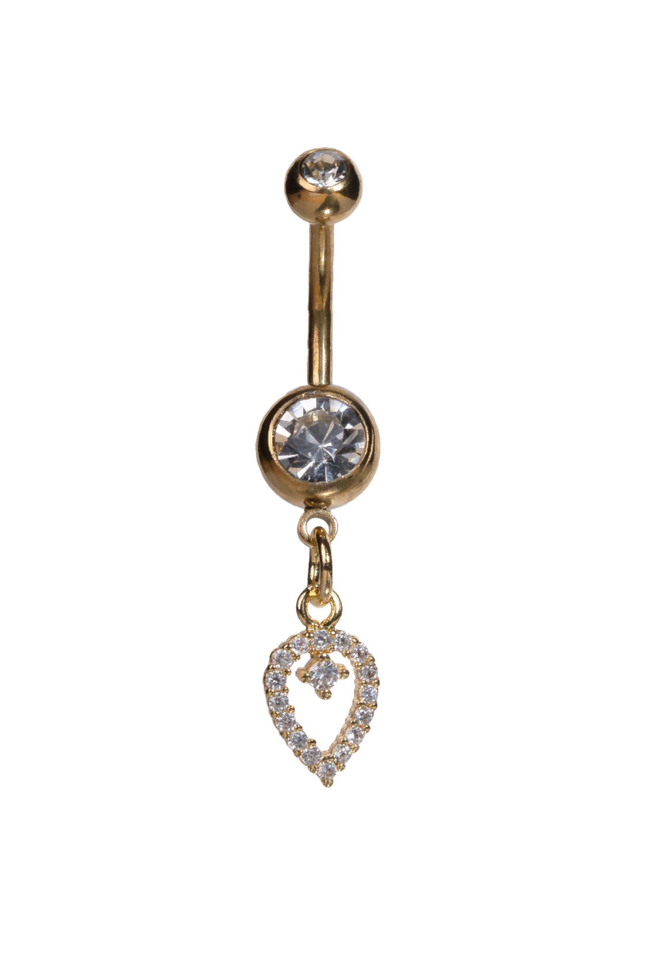 Studex Pygmy Navel GP Teardrop Crystal 8114