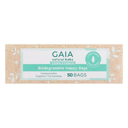 Gaia Natural Baby Biodegradable Nappy 50 Pack - OhYouLuckyDuck.com.au