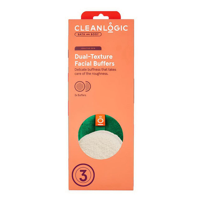 Cleanlogic Bath and Body Sensitive Skin Dual-Texture Facial Buffers