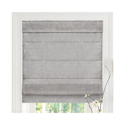 Chicology Roman Shades for Windows Belgian Denim 27in W X 64in H