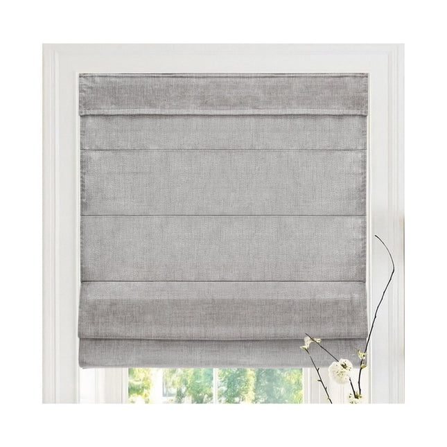 Chicology Roman Shades for Windows Belgian Denim 27in W X 64in H