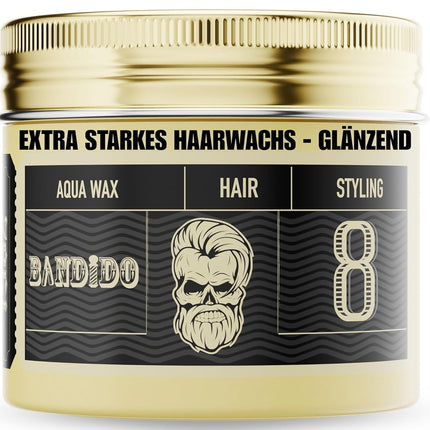 Bandido Black Aqua Hair Wax 8 Extreme Hold 125ML