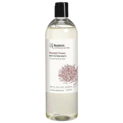 Bosisto's Waratah Flower Mint & Mandarin Invigorating Body Wash 500mL - OhYouLuckyDuck.com.au