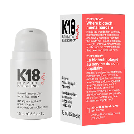 K18 Leave In Molecular Repair Hair Mask 15mL