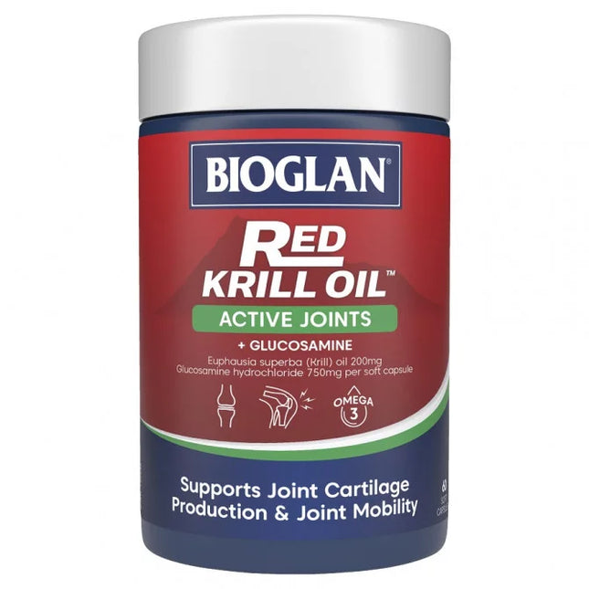 Bioglan Red Krill Oil Active Joints 60 Capsules - OhYouLuckyDuck.com.au