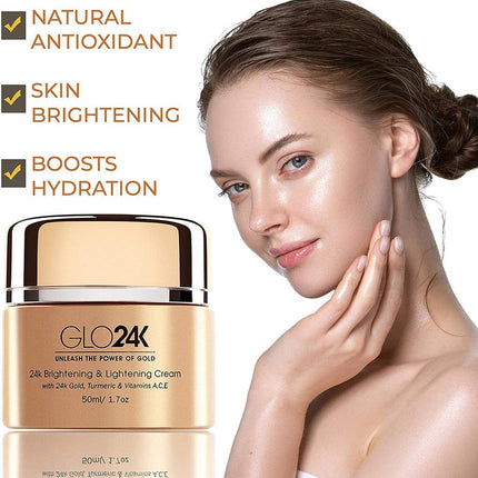 GLO24K 24k Brightening & Lightening Cream 50ml - OhYouLuckyDuck.com.au