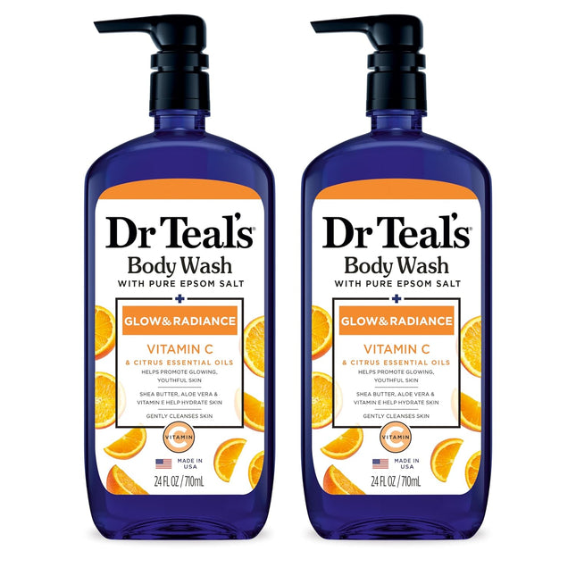 Dr Teal's Body Wash with Pure Epsom Salt 2 Pieces