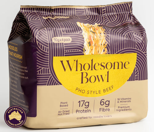 Wholesome Bowl Instant Noodles Pho Style Beed 90G 4 Pack