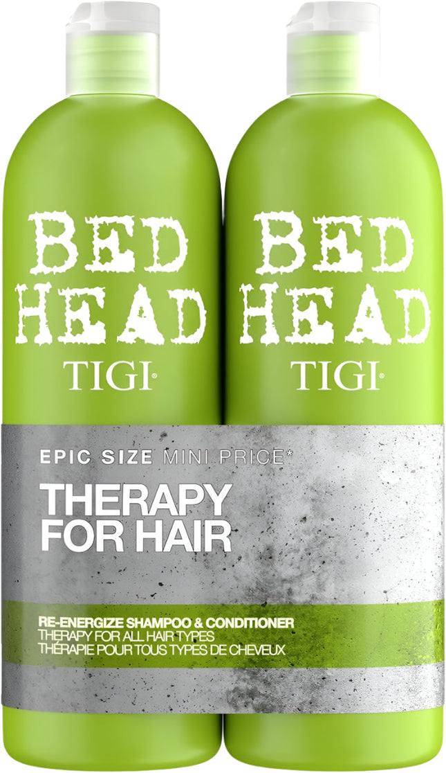 TIGI Bed Head Urban Antidotes Re-energize Shampoo & Conditioner Duo 750ML