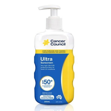 Cancer Council Ultra Pump Sunscreen SPF50 200ml - OhYouLuckyDuck.com.au