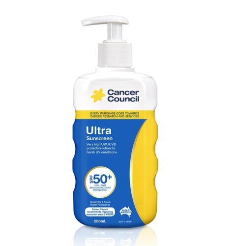 Cancer Council Ultra Pump Sunscreen SPF50 200ml - OhYouLuckyDuck.com.au