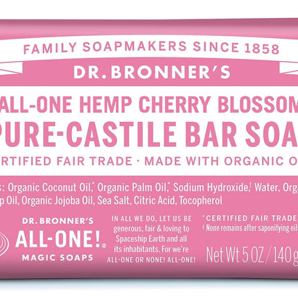 Dr. Bronner's Pure Castile Bar Soap Cherry Blossom 140G