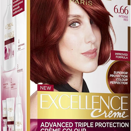 L'Oreal Excellence Creme Hair Colour 6.66 Intense Red