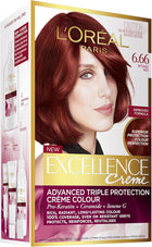 L'Oreal Excellence Creme Hair Colour 6.66 Intense Red