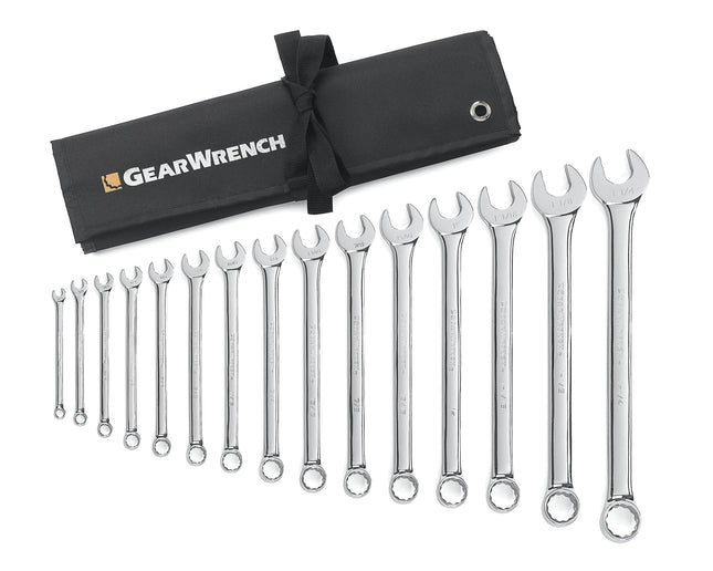 GearWrench 15 Piece SAE Combination Wrench Set 81918