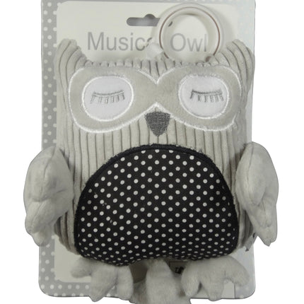 ES Kids Musical Owl Grey Soft Toy for Babies
