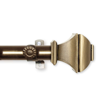 Rod Desyne 13 16 Inch Moyat Bay Window Curtain Rod 20 36 Inch 38 72 Inch Antique Brass