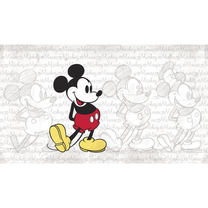 RoomMates Classic Mickey Mouse Spray and Stick Removable Wall Mural 10.5 x 6 Ft