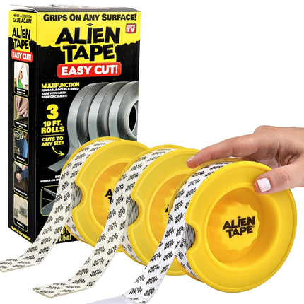 Alien Tape Multifunctional Reusable Double Sided Nano Grip Mounting Tape 3 Meters 3 Pack