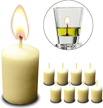 Ner Mitzvah Prefilled Olive Oil Candles in Glass 36 PackNer Mitzvah Prefilled Olive Oil Candles in Glass 36 Pack