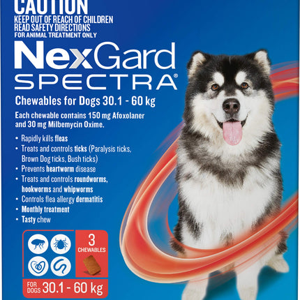 Nexgard Spectra Dog 30.1 60Kg X Large 3