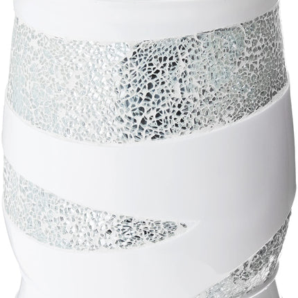Popular Bath Sinatra Modern Bath Waste Basket White